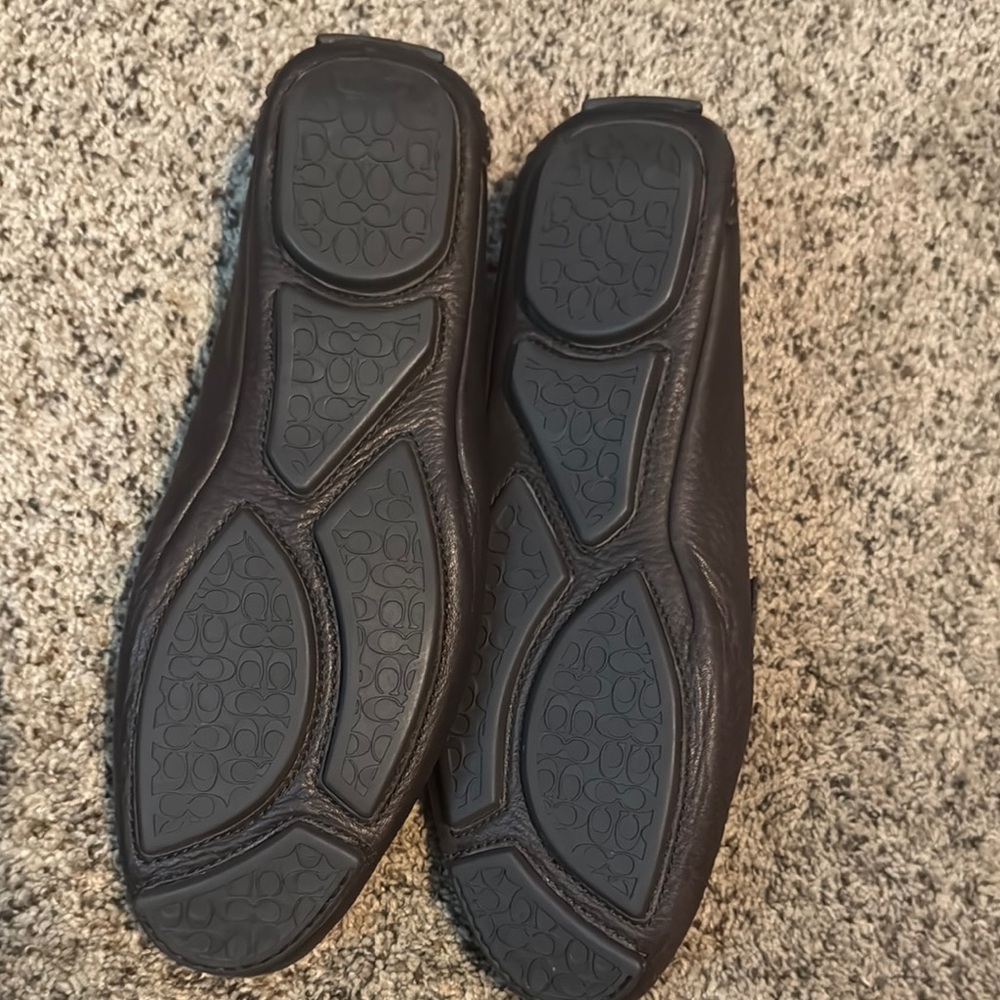 Coach Brown Leather Loafers - Picture 3 of 6